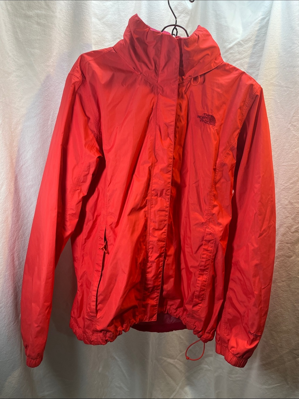 The North Face Bright Red Hooded Shell Jacket